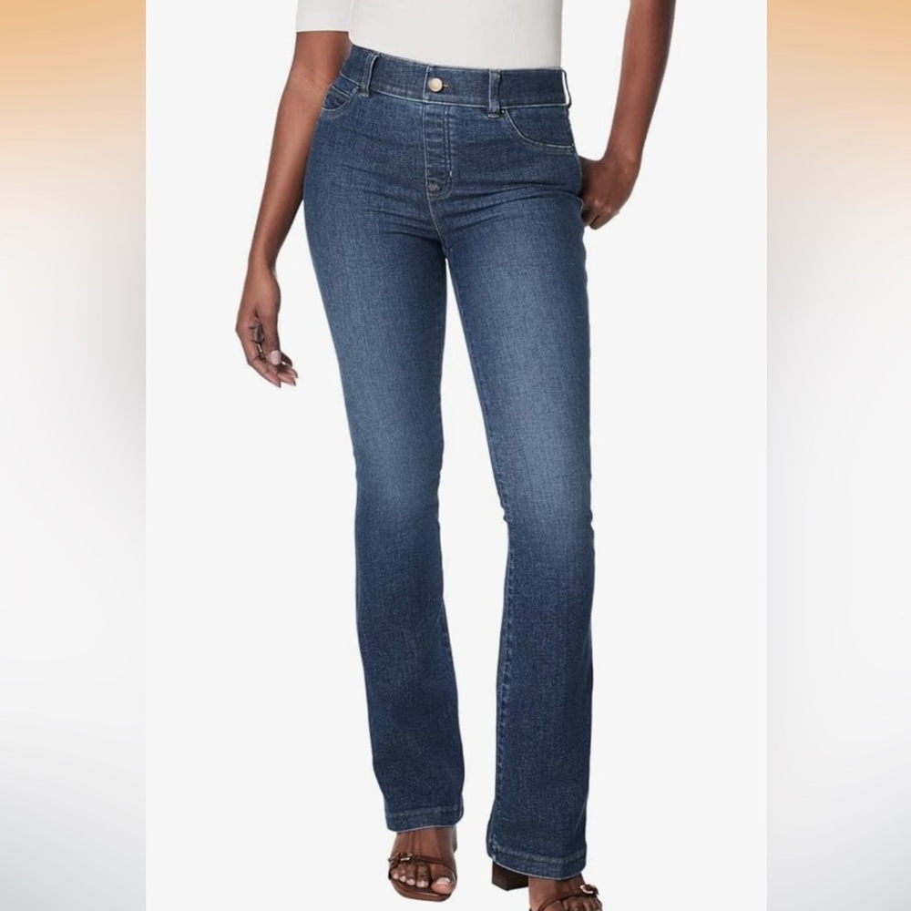SPANX SPANXSHAPE™ EVERYWEAR FLARE JEANS Authentic Blue 2X SOLD OUT ON SITE - Picture 3 of 7